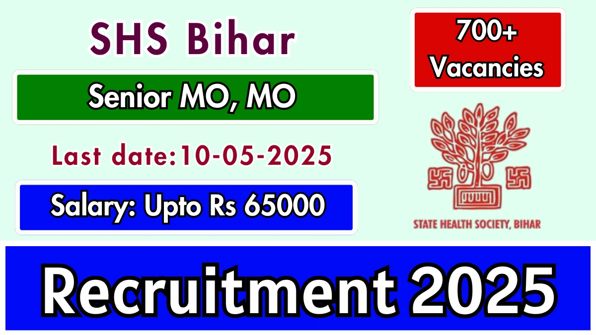 SHS Bihar Medical Officer Recruitment 2025